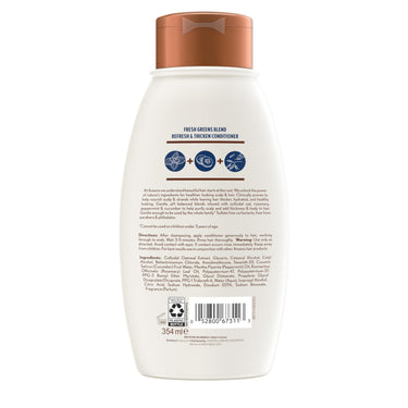 Aveeno Scalp Soothing Fresh Greens Blend Conditioner for Volume, Thickness and Refresh, Sulfate Free Conditioner, No Dyes or Parabens, 12 fl. oz (4067311)